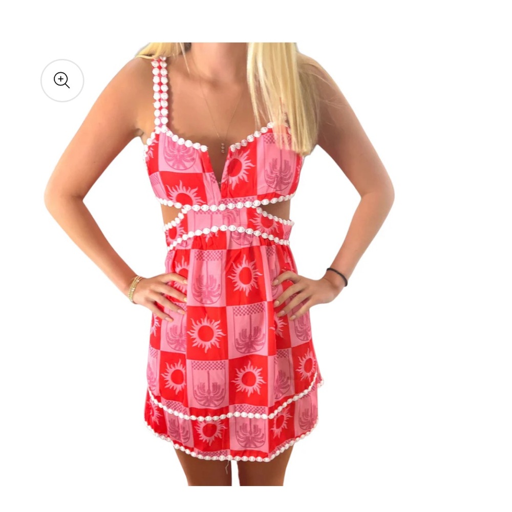 Pink&Red Mini Dress. Small. NWT